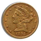 $5 Gold Liberty Half Eagle - XF