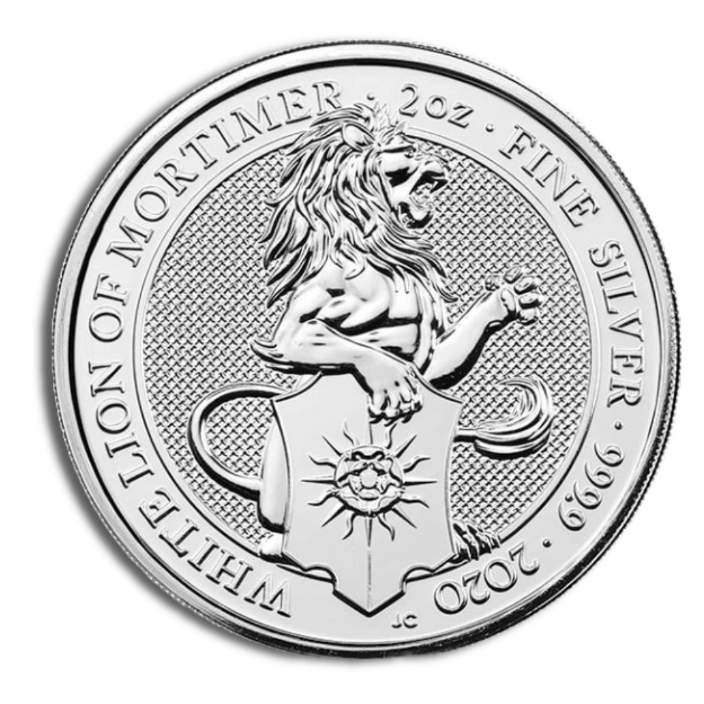 2 oz Silver Great Britain Queen's Beasts (Year/Design Varies)