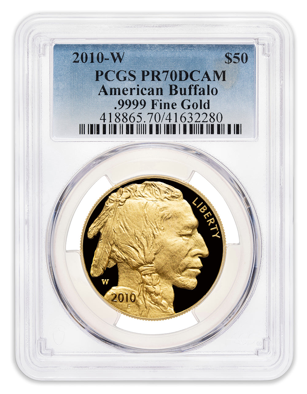 2010-W $50 Proof Gold Buffalo PCGS PR70