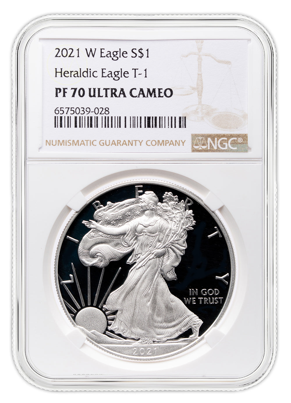 2021-W Proof Silver Eagle NGC PF70 - Type 1