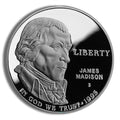1993-D $1 Bill Rights, Madison Silver Commem - BU