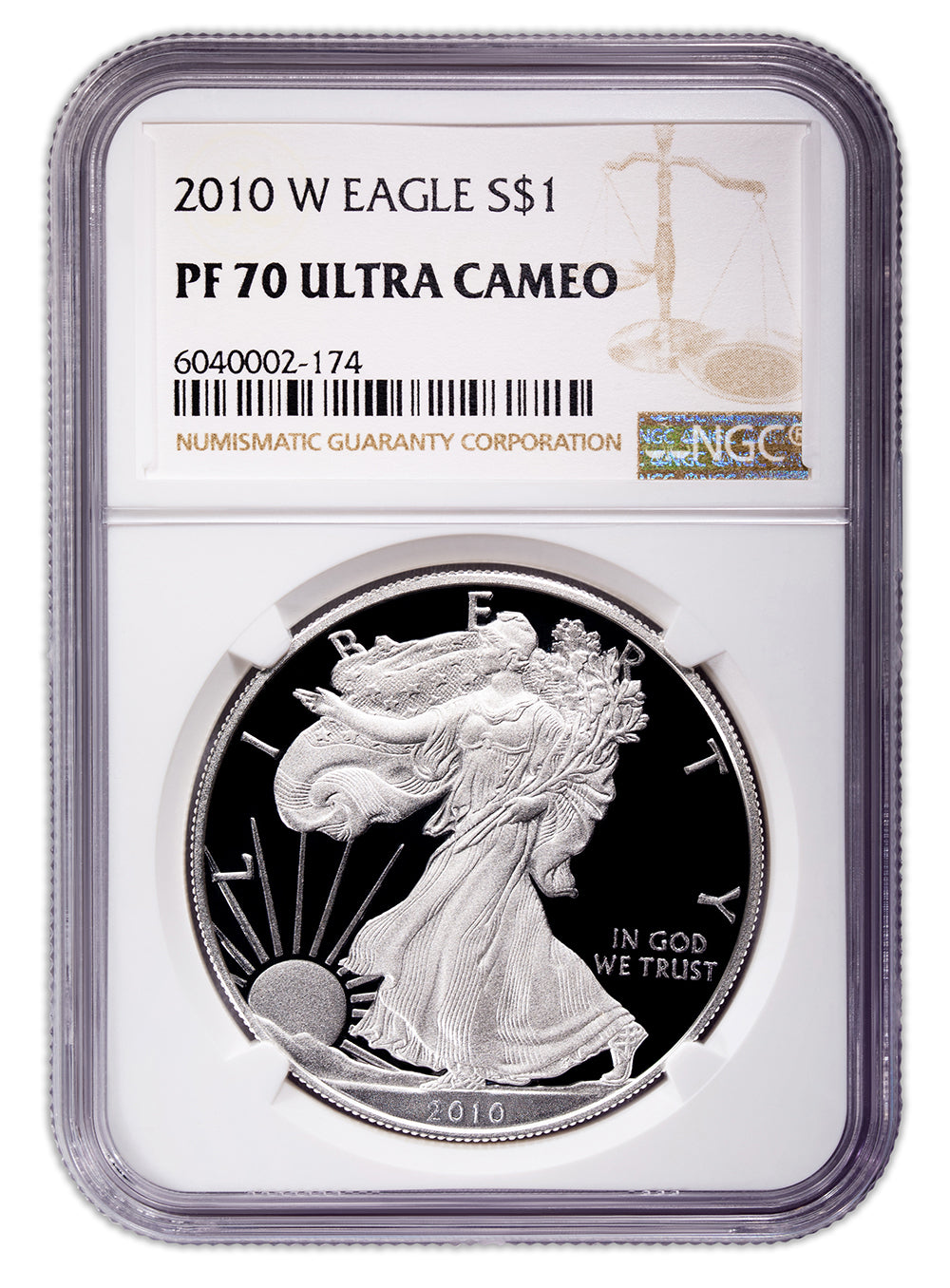 2010-W Proof Silver Eagle NGC PF70