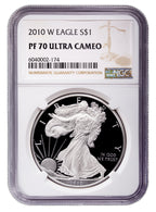 2010-W Proof Silver Eagle NGC PF70
