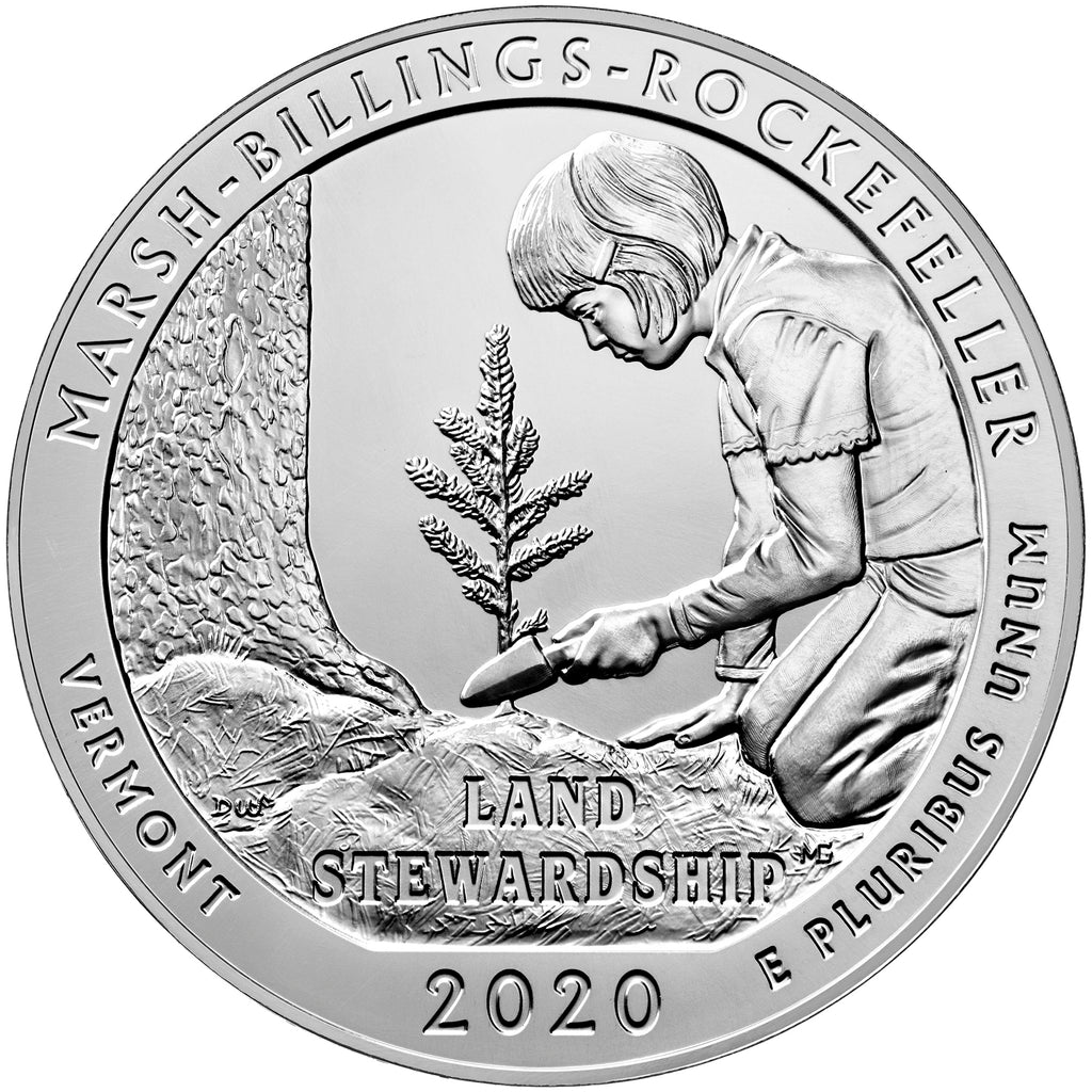 2020 5 oz ATB Marsh-Billings-Rockefeller Silver Coin - BU