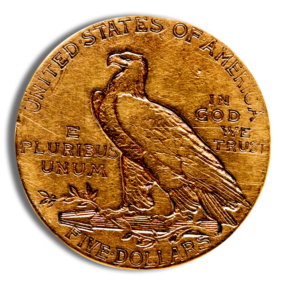 $5 Gold Indian Half Eagle - Any Grade
