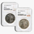 1921 Morgan Dollar - NGC MS60-MS62