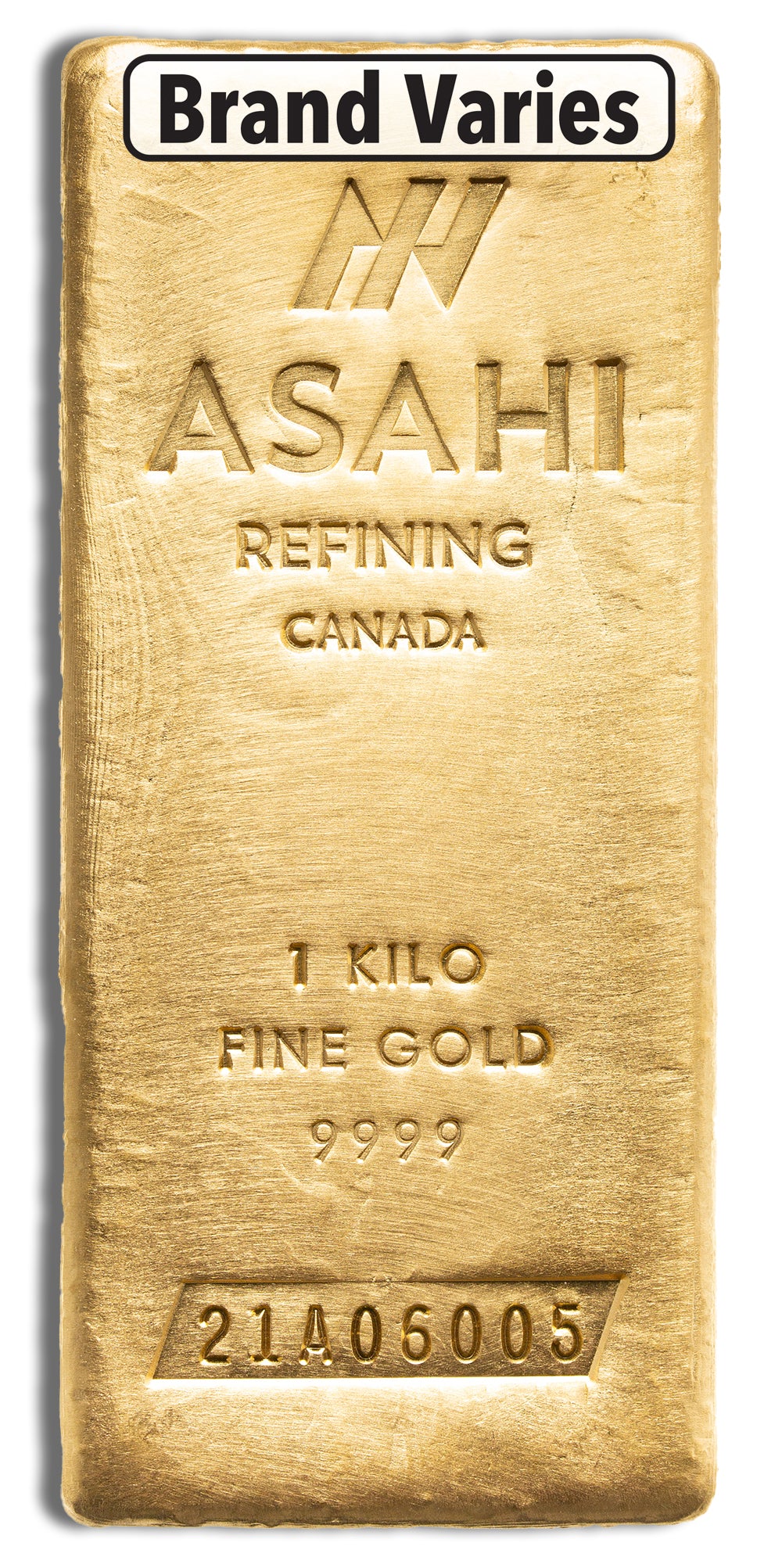 1 kilo Gold Bar - Brand Varies.9999 (COMEX Brand)