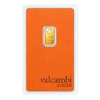 1/2 gram Gold Bar - Valcambi (Carded)
