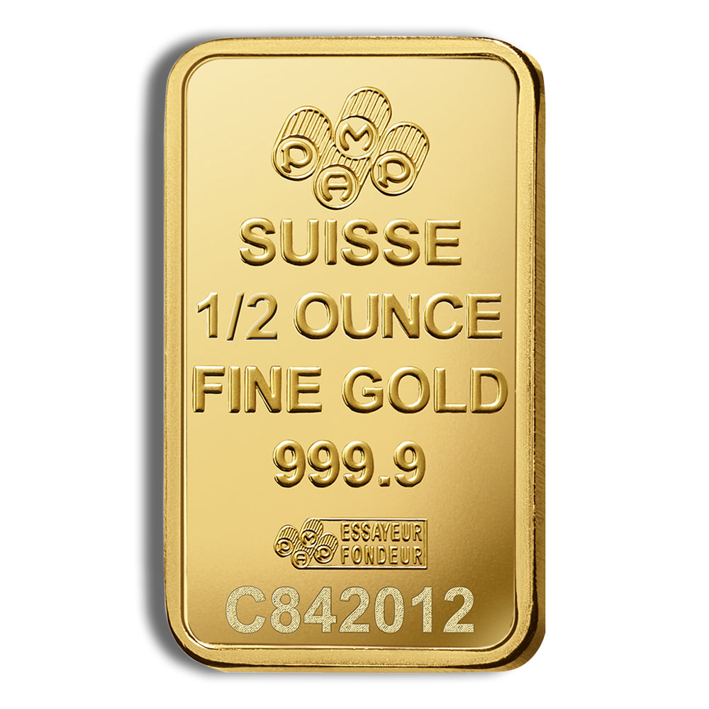 1/2 oz Gold Bar - PAMP Fortuna (Carded)