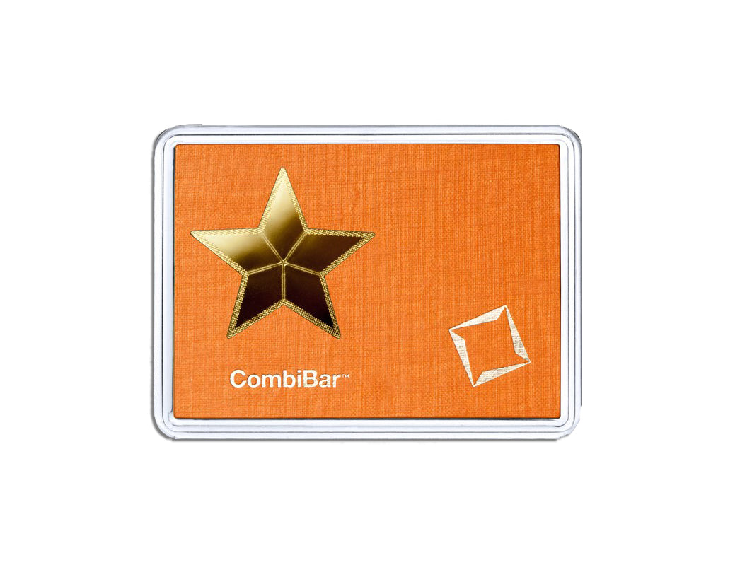 5 x 1 gram Valcambi CombiBar™ Star (Assay - Plain Back)