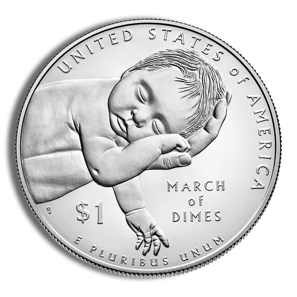 2015-P $1 March of Dimes Silver Commem - BU