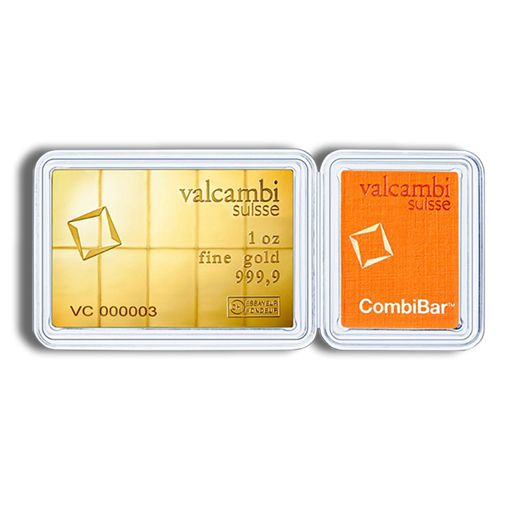 10 x 1/10 oz.9999 Valcambi CombiBar™ Gold (In Assay)