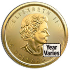 1/10 oz Gold Maple Leaf (Year Varies - Sealed)