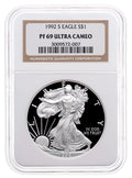 1992-S Proof Silver Eagle NGC PF69