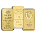 1 oz Gold Bar - Brand Varies.9999