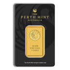 1 oz Gold Bar - Perth Mint (Black Card)
