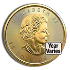 1/4 oz Gold Maple Leaf - Sealed (Year Varies)