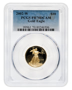 2002-W 1/4 oz Proof Gold Eagle $10 PCGS PR70