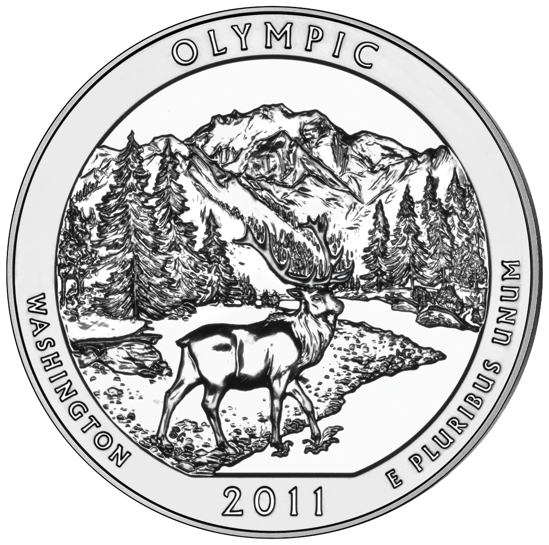 2011 5 oz ATB Olympic Silver Coin - BU