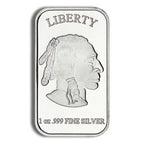 1 oz Silver Bar - Buffalo Design