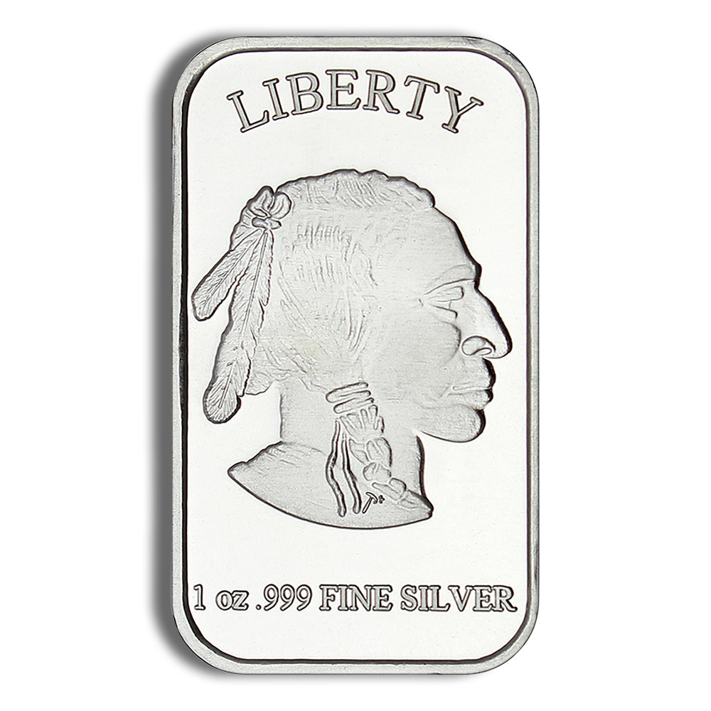 1 oz Silver Bar - Buffalo Design