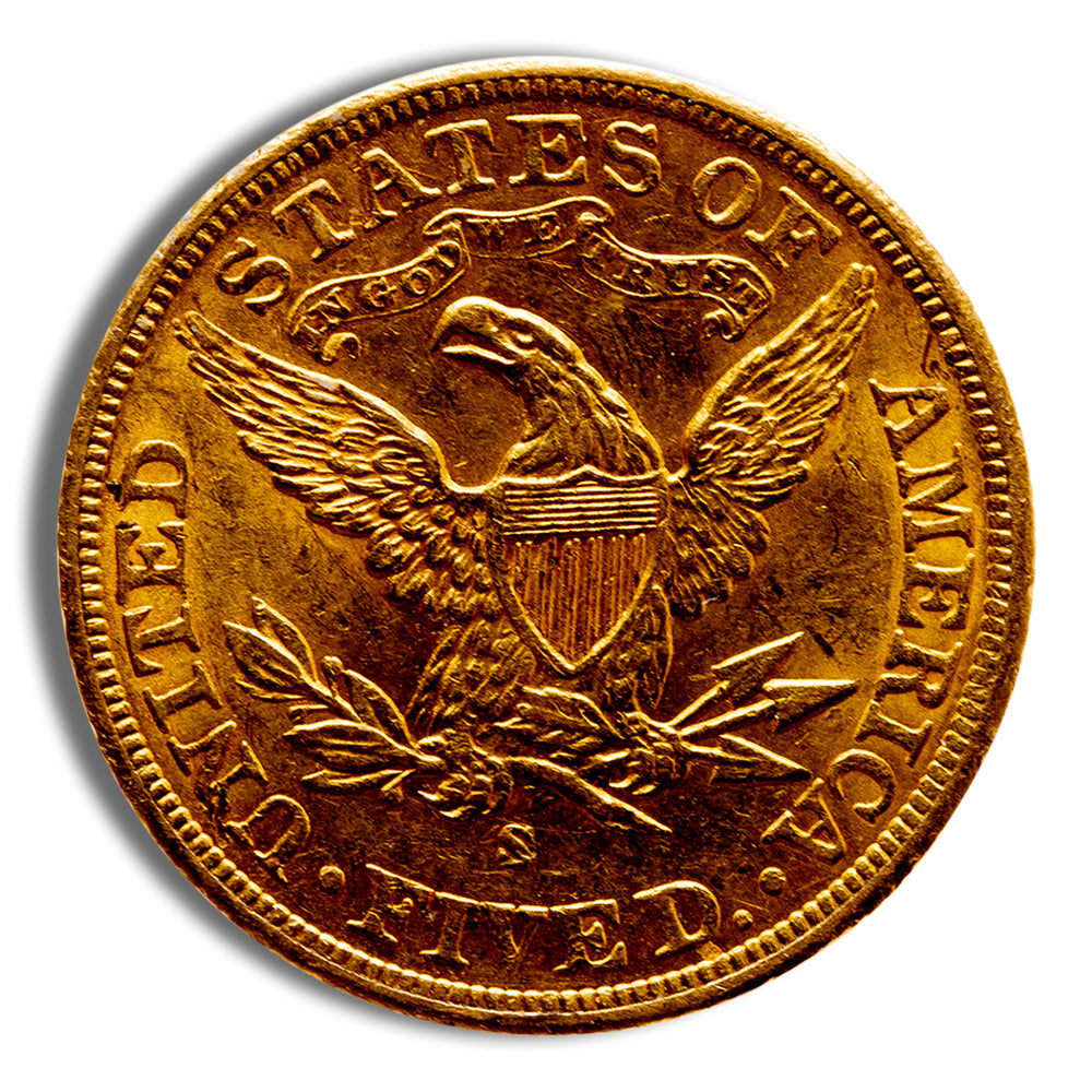 $5 Gold Liberty Half Eagle - AU