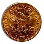$5 Gold Liberty Half Eagle - AU