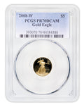 2008-W 1/10 oz Proof Gold Eagle $5 PCGS PR70