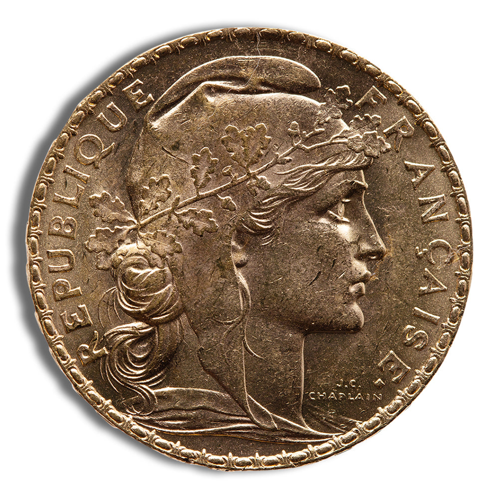 France Gold 20 Francs - Rooster (1899-1914)