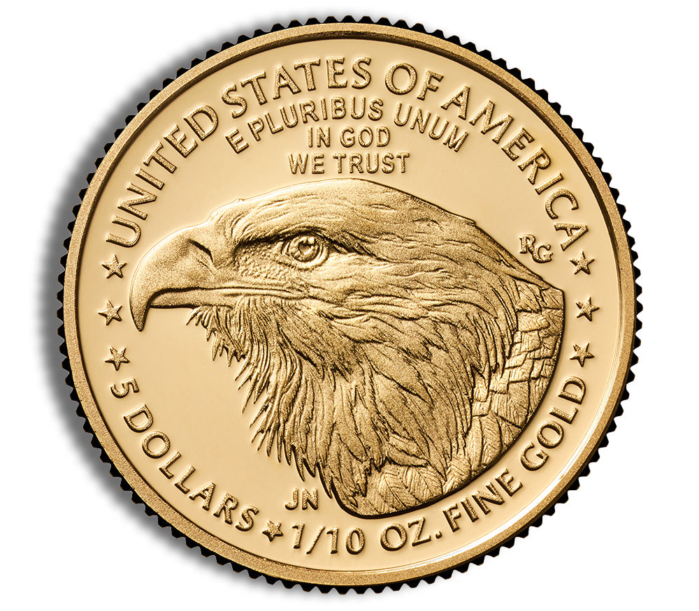 2024-W 1/10 oz Proof Gold Eagle $5 - Box & COA