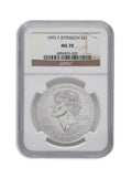 1993-P $1 Jefferson Silver Commem - NGC MS70