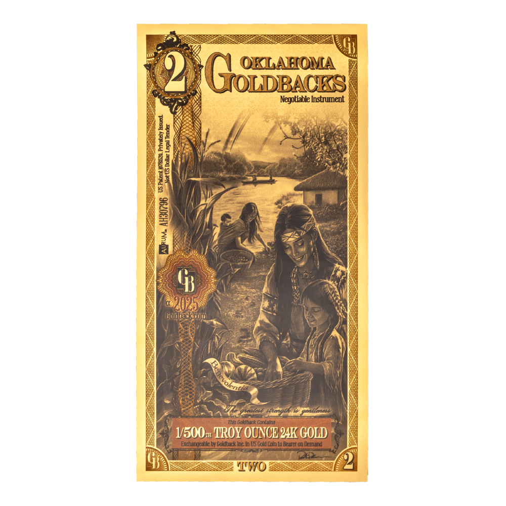 Oklahoma 2 Goldback