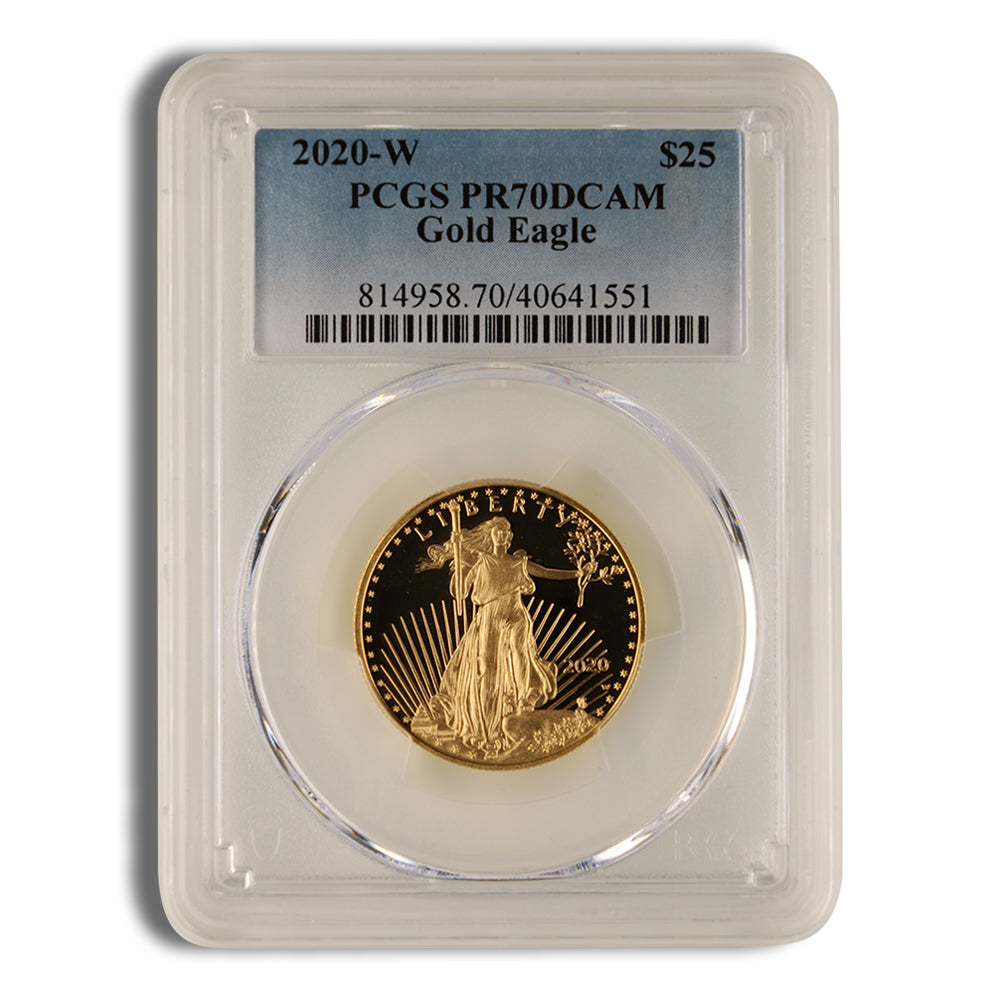 2022-W 1/2 oz Proof Gold Eagle $25 PCGS PR70