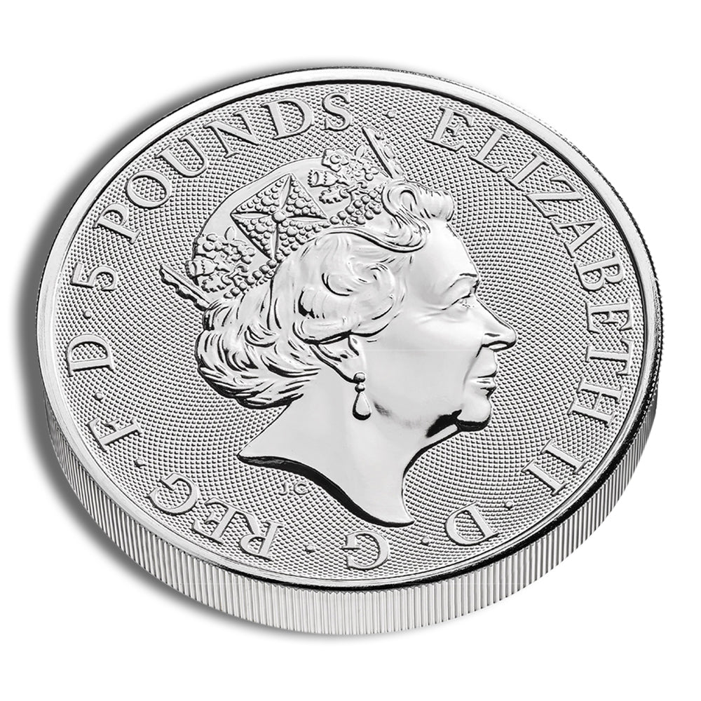 2023 2 oz Silver Great Britain Tudor Beasts - Yale of Beaufort