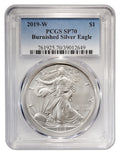 2019-W Burnished Silver Eagle PCGS SP70