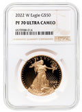 2022-W 1 oz Proof Gold Eagle $50 NGC PF70