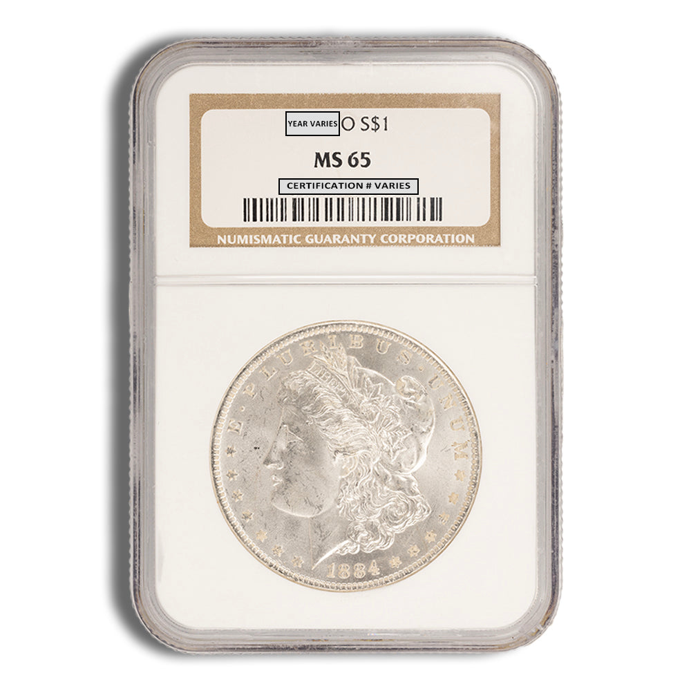 Pre-1921 Morgan Dollar - NGC MS65