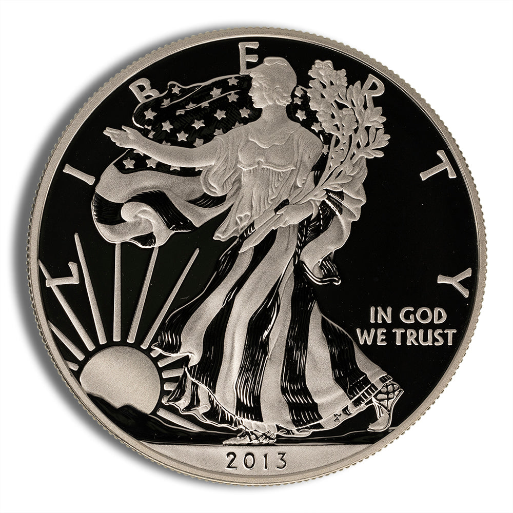 2013-W Proof Silver Eagle with Box & COA