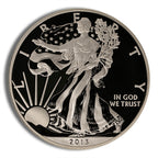 2013-W Proof Silver Eagle with Box & COA