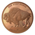 1 oz Copper Round - Buffalo Design
