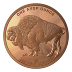 1 oz Copper Round - Buffalo Design