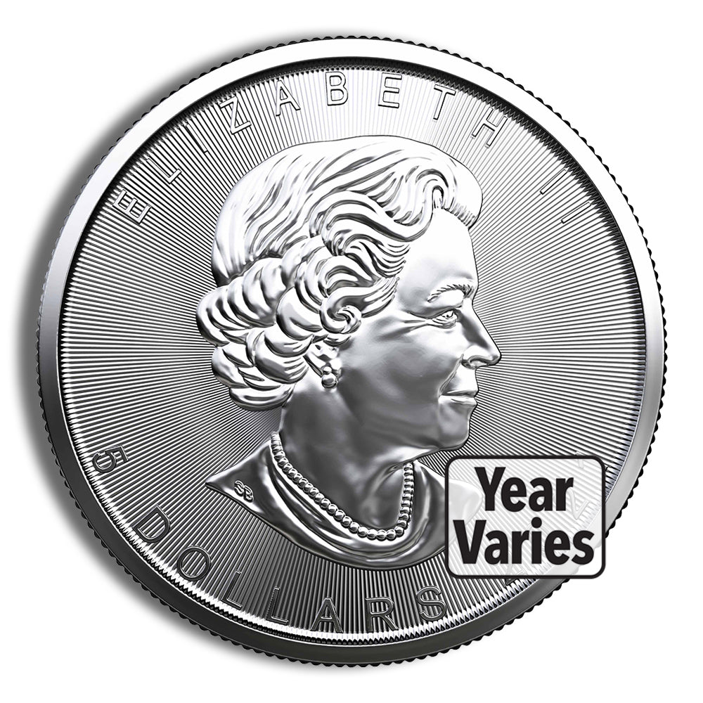 1 oz Canadian Silver Maple Leaf - Sealed Box (Year Varies)