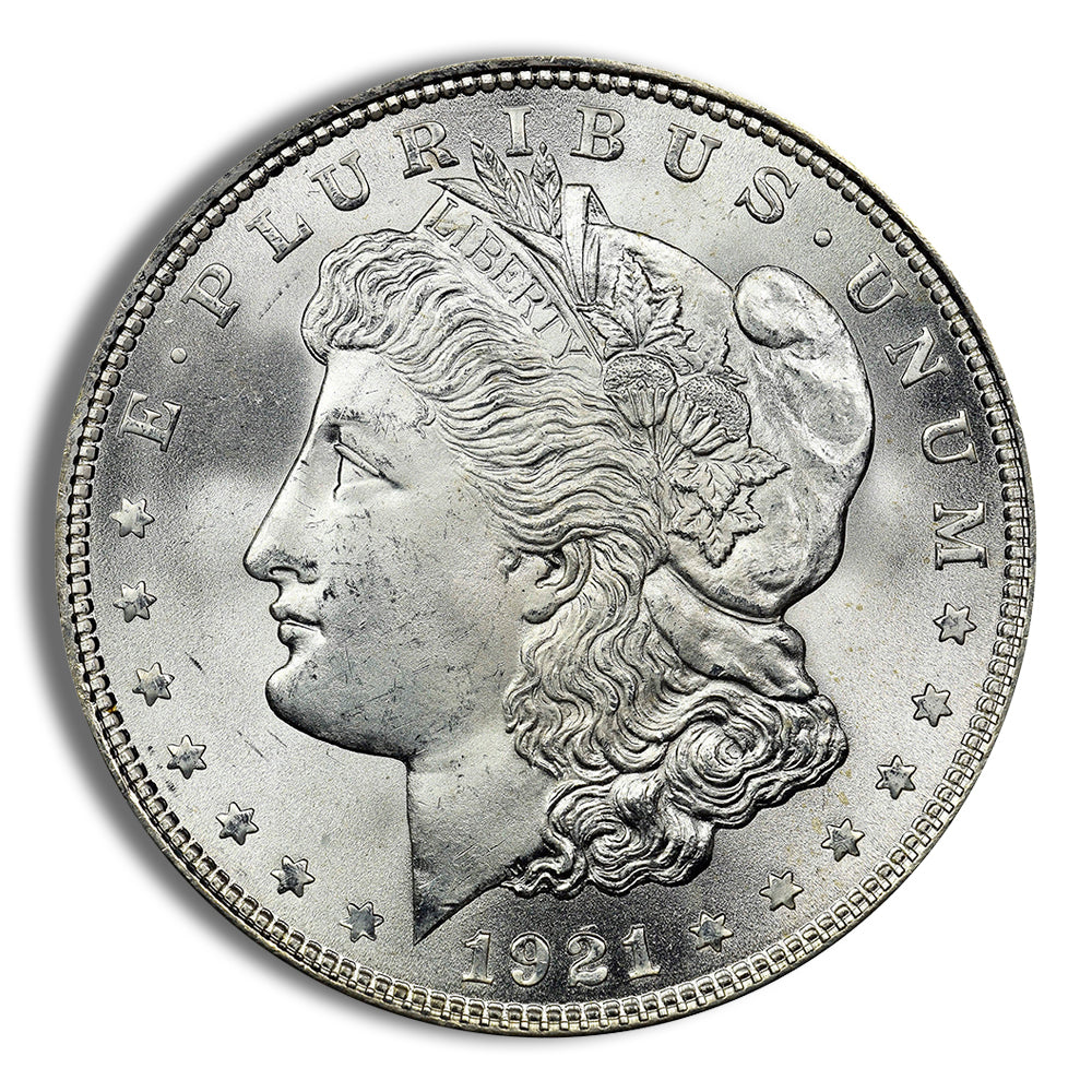 1921 Morgan Silver Dollar - F+