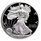 1991-S Proof Silver Eagle with Box & COA