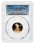2004-W 1/4 oz Proof Gold Eagle $10 PCGS PR70