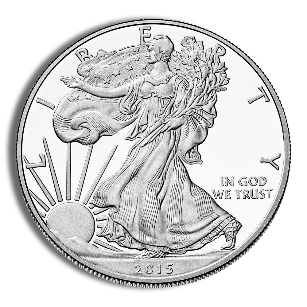 2015-W Proof Silver Eagle with Box & COA