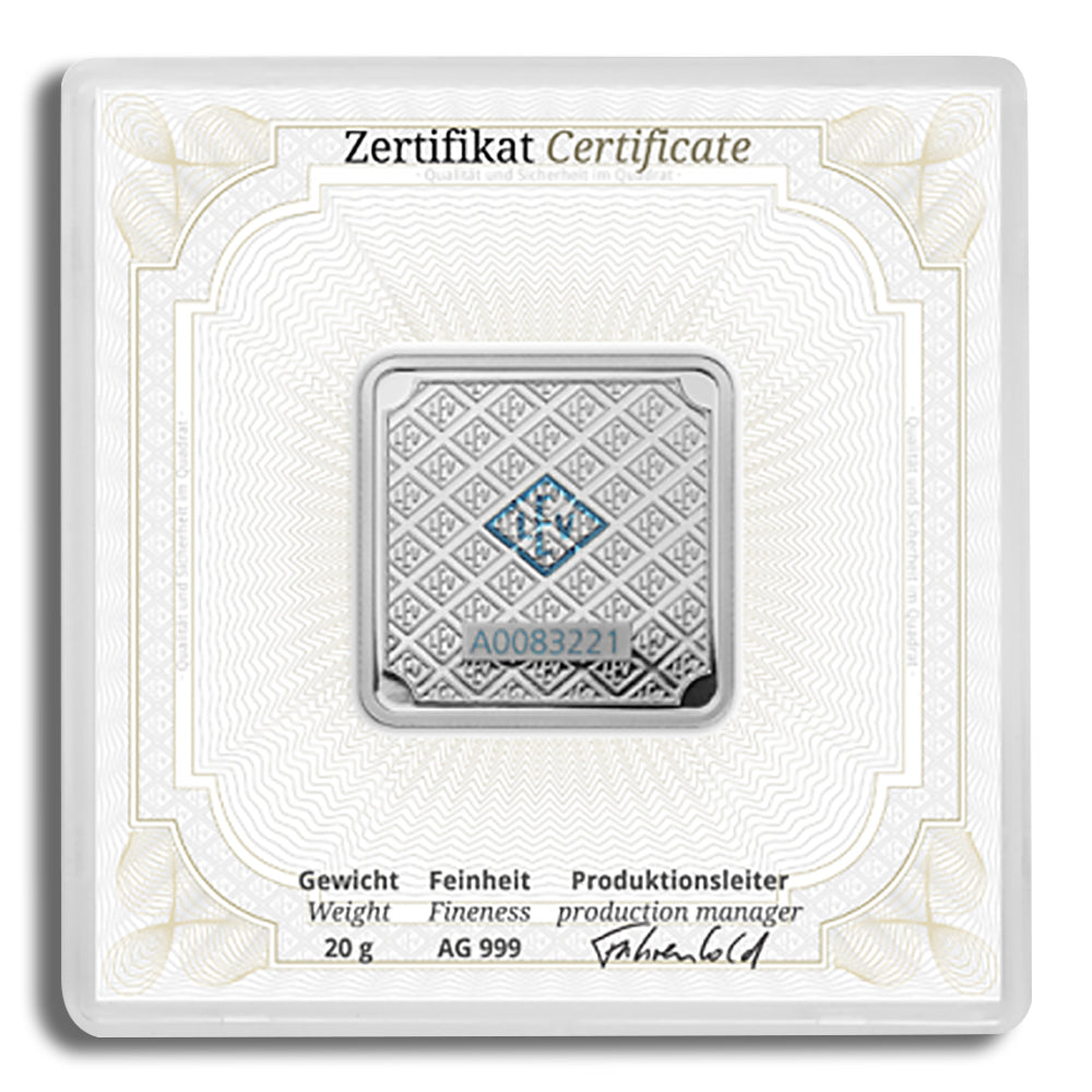 20 gram Silver Bar - Geiger (In Assay)