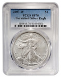 2007-W Burnished Silver Eagle PCGS SP70