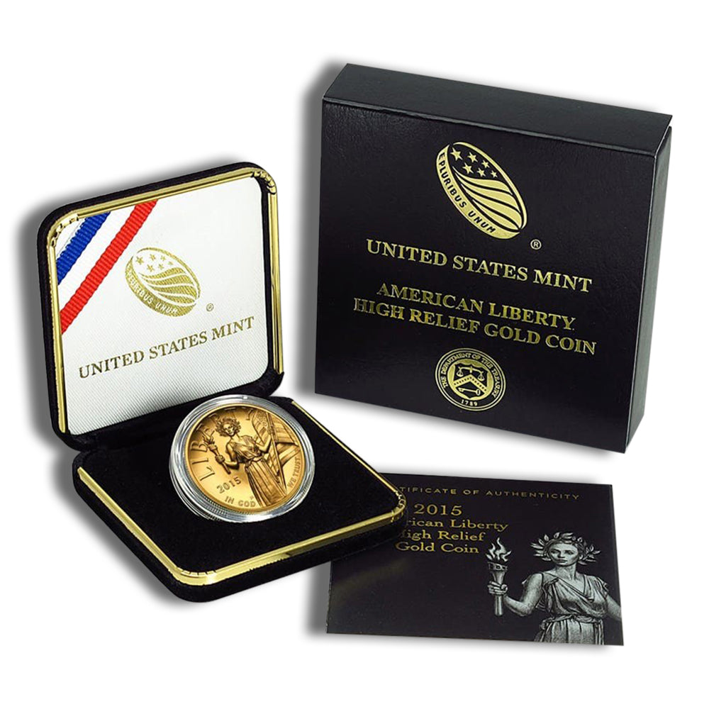 2015-W Liberty High Relief Gold Coin (w/Box & COA)