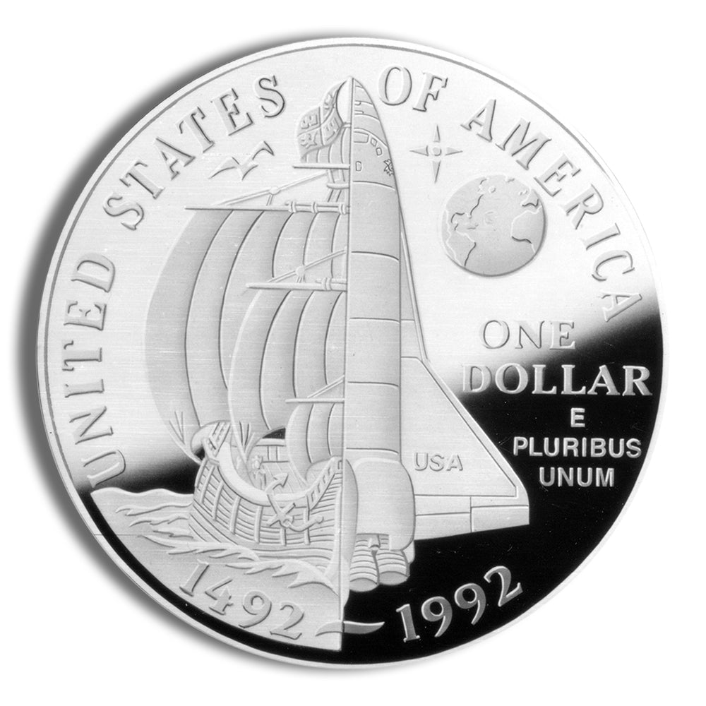1992-P $1 Columbus Silver Commem - Proof